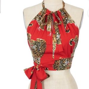Trashy Diva My pet leopard Vogue top XS